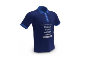 Polo shirt mockup template isolated