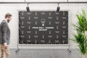 Press wall mockup