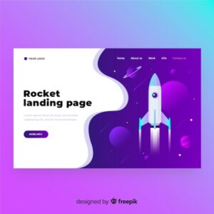 Rocket landing page