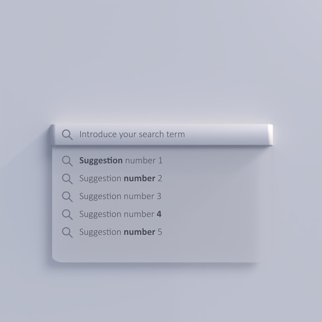 Search bar template