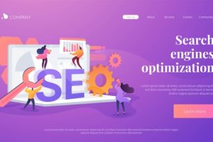 Search engines optimization landing page template