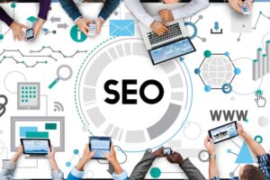 Searching engine optimizing seo browsing concept