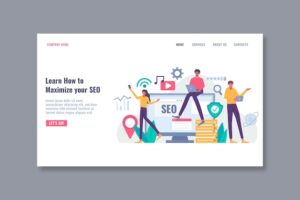 Seo landing page template
