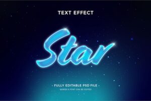 Star text effect