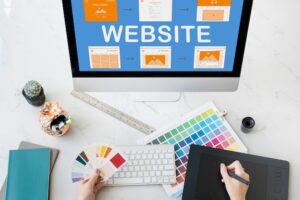 Web template website design concept
