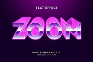 Zoom text effect