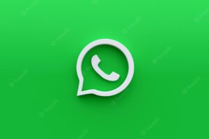 3d whatsapp logo background design asset social media illustration