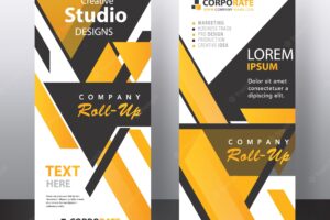 Abstract banner mock up