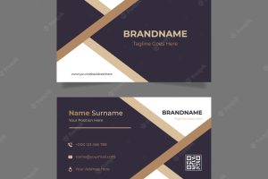 Abstract beauty business card template
