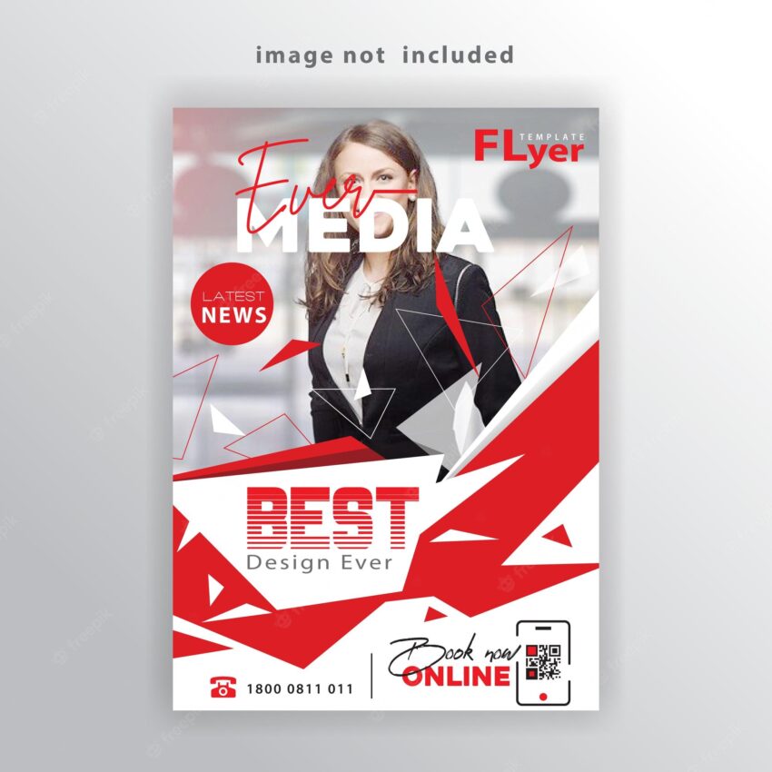Abstract corporate flyer template