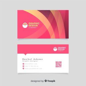 Abstract gradient business card template