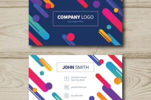 Abstract and modern business card template
