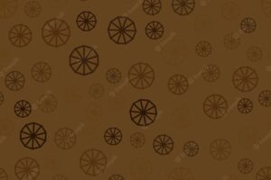 Abstract shape seamless on brown background