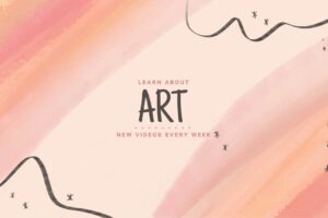 Abstract watercolor youtube channel art