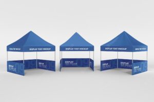 Advertising display canopy tent mockup