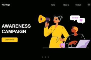 Awareness campaign brand marketing banner