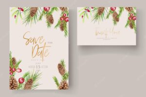Beautiful christmas floral and leaves background
