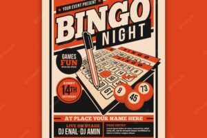 Bingo night event flyer