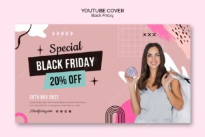 Black friday sale youtube cover template