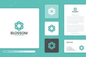 Blossom logo design template