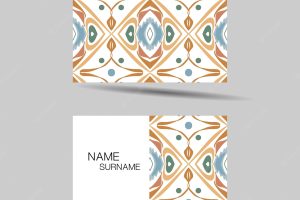 Business card design for contact colorful editable vector design illustration eps10
