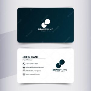 Business card template corporate brand identity design