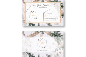 Business card for wedding parties