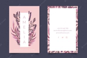 Business card with nature concept