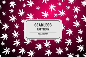 Cannabis seamless pattern design template background