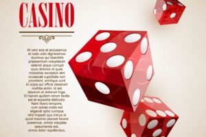 Casino logo poster background or flyer