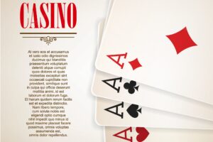 Casino logo poster background