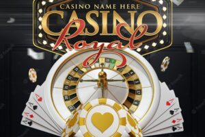 Casino royal flyer and social media post template