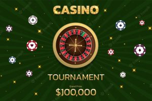 Casino tournament roulette and chips can be used as a flyer poster banner or advertisement
