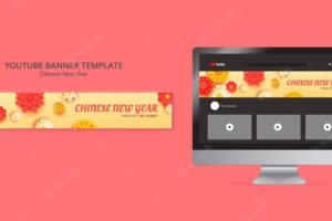 Chinese new year template design