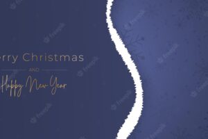 Christmas greeting background with paper design