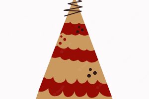 Christmas and new year tree vector illustration on a white background