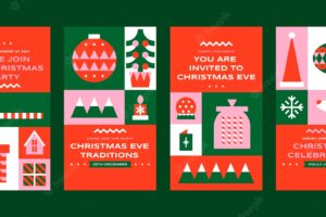 Christmas season celebration instagram stories collection