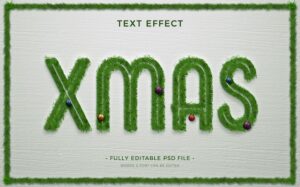 Christmas text effect