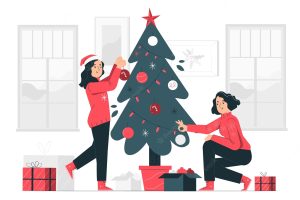 Christmas tree concept illustration