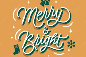 Christmas wish lettering in english