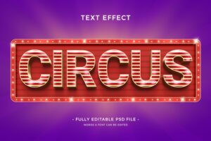 Circus text effect