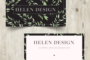 Clothes brand business card design