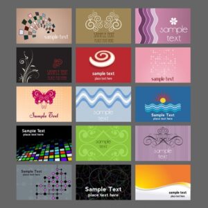 Collection of various business card
