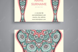 Corporate ornamental card