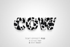 Creative cow text effect