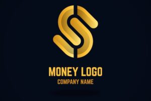 Creative money logo concept