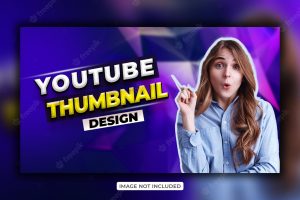 Creative youtube thumbnail design and web banner design
