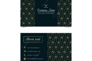 Dark elegant business card template
