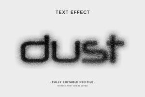 Disorted grain text effect