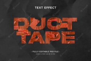 Duct tape text effect